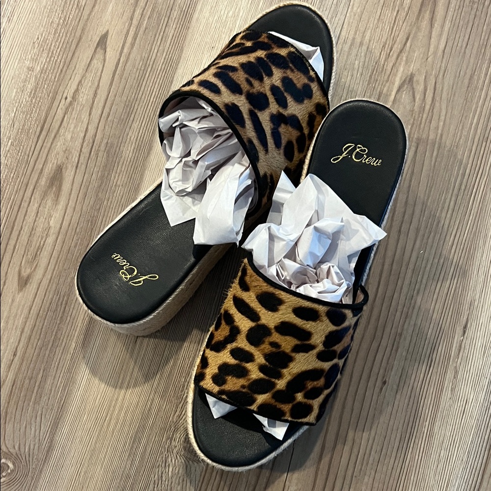 J. Crew Animal Print Women's Mules